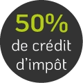 Bénéficier d’un crédit d’impôt de 50 %